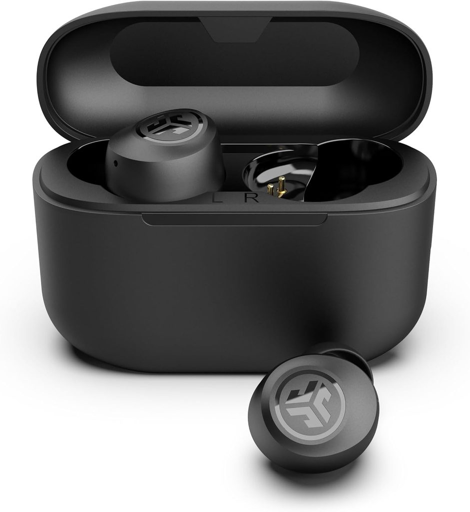 JLab Go Air Pop true wireless earbuds with compact charging case